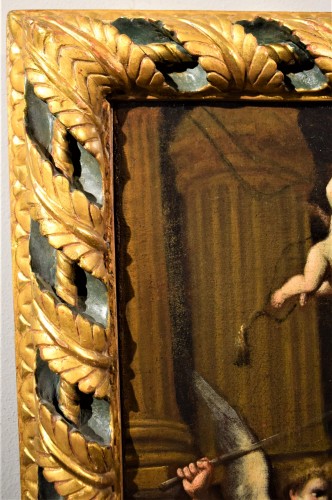 Antiquités - &quot;Héliodore expulsé du Temple&quot; Orazio Talami (Bologne 1624-1708)